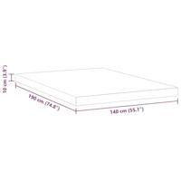 VidaXL Matrastopper wit 140 x 190 cm jacquard stof - thumbnail