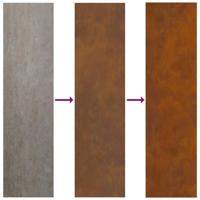 VidaXL Tuin privacy screen fretwerk roestig 32 x 140 cm cortenstaal - thumbnail