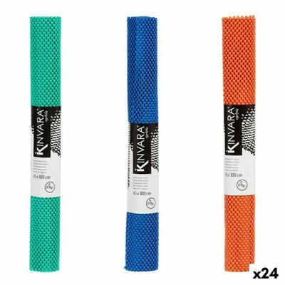 Antislipmat Kinvara Blauw Rubber Plastic 45 x 100 cm 45 x 0,01 x 100 cm 5 x 45 x 5 cm (24 Stuks)