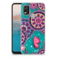 Nokia C21 Plus | Hoesje maken | Cirkels en Vlinders - thumbnail