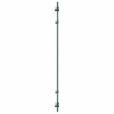 VidaXL Spatscherm keuken 90x50 cm gehard glas zwart