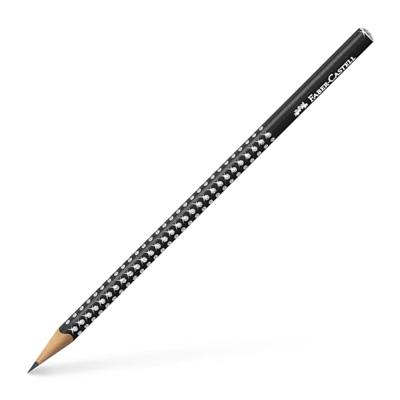 Faber Castell Potlood Grip sparkle - zwart