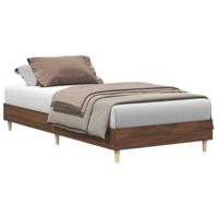 Bedframe zonder matras 90x190 cm spaanplaat bruin eikenkleurig - thumbnail