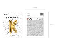 Folieballon Goud Letter &apos;K&apos; - 35cm - thumbnail