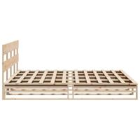 Bedframe zonder matras massief grenenhout 200x200 cm - thumbnail