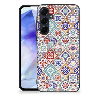 Samsung Galaxy A55 Marmeren Print Telefoonhoesje Tiles Color