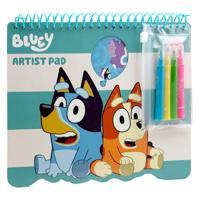 Speelgoedland Bluey kleurblok met stencils en sjablonen - thumbnail