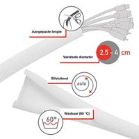 Kabelslang Label the Cable LTC 5120 Wit - thumbnail