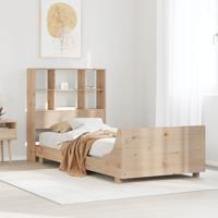 Bedframe zonder matras massief grenenhout 160x200 cm - thumbnail