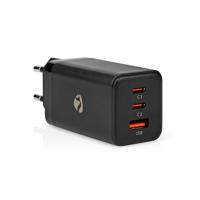 Oplader | Snellaad functie | PD3.0 18W / PD3.0 20W / PD3.0 27W / PD3.0 36W / PD3.0 45W / PD3.0 60W / QC3.0 | 3.0 / 3.25 A | Outputs: 3 | USB-A / 2x USB-C | 65 W | Automatische Voltage Selectie - thumbnail