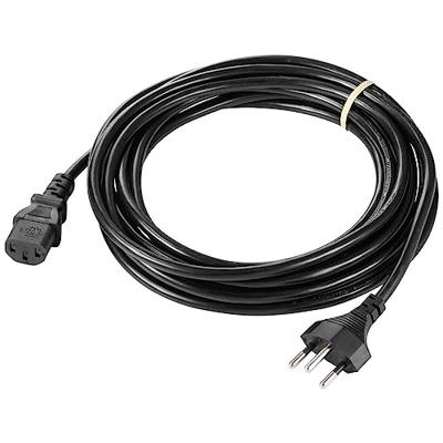 Sygonix SY-5243896 Apparaat (koud) Aansluitkabel Zwart 5.00 m