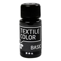 Creativ Company Textile color semi-dekkende textielverf - zwart, 50ml - thumbnail