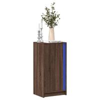 Dressoir met LED 42,5x34x85 cm bewerkt hout bruin eikenkleur - thumbnail