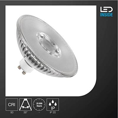 SLV 1005274 LED-lamp Energielabel F (A - G) GU10 Reflector Warmwit (Ø x h) 111 mm x 6.1 cm 1 stuk(s) SLV 1005274 LED-lamp Energielabel F (A - G) GU10 Reflector Warmwit (Ø x h) 111 mm x 6.1 cm 1 stuk(s)