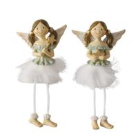 Boltze Home engel met bungelbeentjes - thumbnail