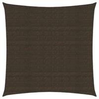 VidaXL Zonnezeil 160 g/m² 4x4 m hdpe bruin - thumbnail