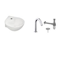 Fonteinset Kratos Keramiek 35X35X14.5 cm Chroom Aqua Splash - thumbnail