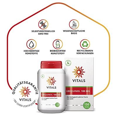 Vitals Ubiquinol 100mg Softgels