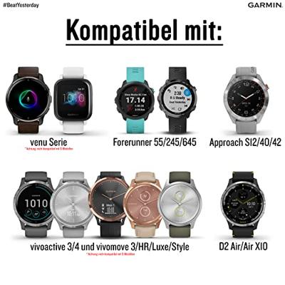 Garmin Quick Release Band Black Leather