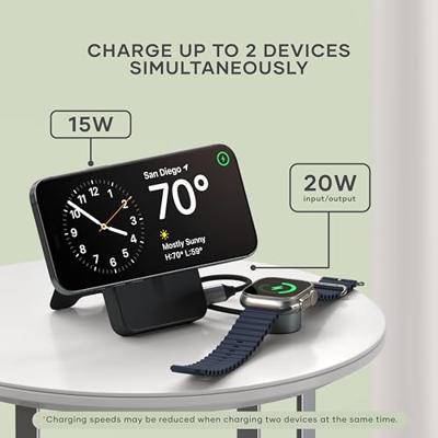 Satechi OntheGo magnetische Qi2 Powerbank met Stand (10.000mAh/20W) - Black