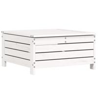 4-delige Loungeset massief grenenhout wit - thumbnail