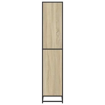 Boekenkast 80,5x35x170,5 cm bewerkt hout sonoma eikenkleurig