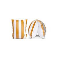 Swim Essentials Zwembandjes Gele Wit Gestreept 0-2 jaar - thumbnail