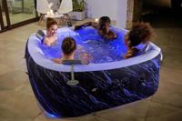 Lay-Z-Spa Hollywood Luxe airjet 6 zwart marble - thumbnail