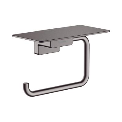 Hansgrohe AddStoris toiletrolhouder met planchet 15x8x9,3cm brushed black chroom