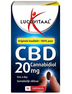 Lucovitaal CBD Cannabidiol 20mg Capsules