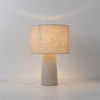 Tafellamp Melyro lino - E27-fitting - Linnen kap en voet - IP20 voor binnen - thumbnail