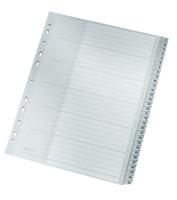 Leitz tabbladen getallen, plastic, grijs - thumbnail