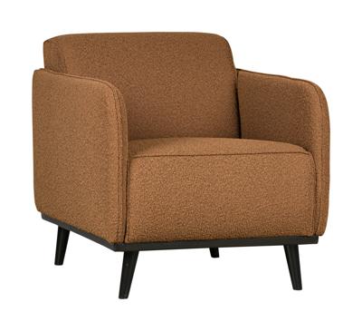 WOOOD Fauteuil 'Statement' Met arm, Bouclé, kleur Butter