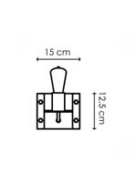 Home sweet home wandlamp denton 1L - hout/burned metal - thumbnail