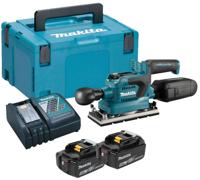 Makita dbo380rtj | accu vlakschuurmachine | 18v | li-ion | 2 x 5,0 ah accu + snellader | in mbox - dbo380rtj - thumbnail