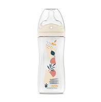 Antikoliek babyfles - DODIE - 330 ml - Biomimicry speen met meerdere perforaties - 6+ maanden - Flow 3 - Roze - thumbnail