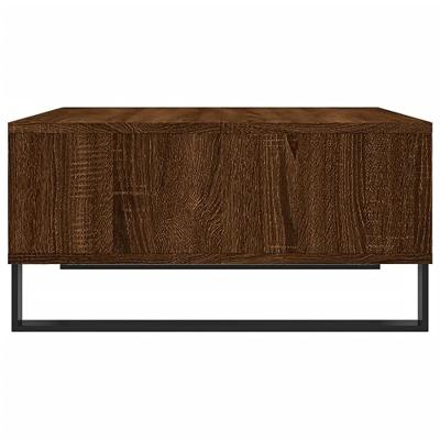 Salontafel 60x60x30 cm bewerkt hout bruineiken Salontafel 60x60x30 cm bewerkt hout bruineiken