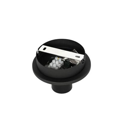 QAZQA Oosterse plafondlamp zwart met naturel bamboe 30 cm - Pua