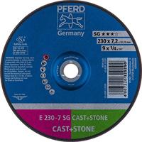 PFERD TOOLS 62914720 E 230-7 SG CAST+STONE Afbraamschijf gebogen Diameter 230 mm Boordiameter 22.23 mm Aluminium legering, Gietijzer, Giethuid, Beton, Titanium - thumbnail