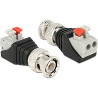 Delock Adapter Serieel [1x BNC - 1x Bus] Zwart, Zilver - thumbnail