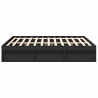 Bedframe zwart 180x200 cm Super King Size - thumbnail