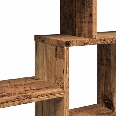 Wandschap 85x16x52,5 cm bewerkt hout oud houtkleurig Wandschap 85x16x52,5 cm bewerkt hout oud houtkleurig