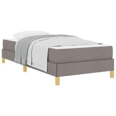 Boxspring bed Taupe en Bruin 90 x 190 cm