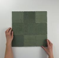 Moos Jade glans handvorm 13x13 - thumbnail