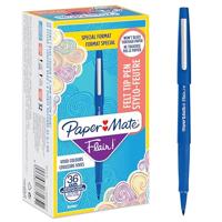 Fineliner Paper Mate Flair Original medium blauw valuepack à 36 stuks - thumbnail