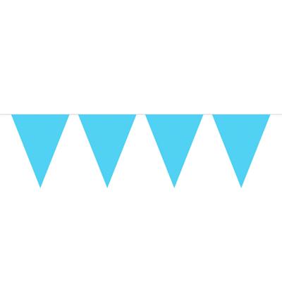 Folat BV Lichtblauwe mini vlaggenlijn, 3mtr.