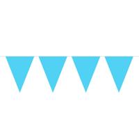 Folat BV Lichtblauwe mini vlaggenlijn, 3mtr. - thumbnail