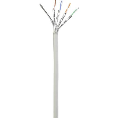 Renkforce RF-5047494 RJ45 Netwerkkabel, patchkabel CAT 6A S/FTP 0.50 m Grijs Snagless, Vlambestendig 1 stuk(s)