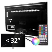 Tv backlight set met 1 RGBWW ledstrip voor tv's - thumbnail