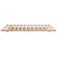 Bedframe Bruin 135 x 190 cm Massief grenenhout - thumbnail